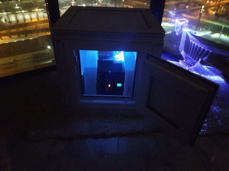 Лазерная реклама, Лазерный проектор для рекламы